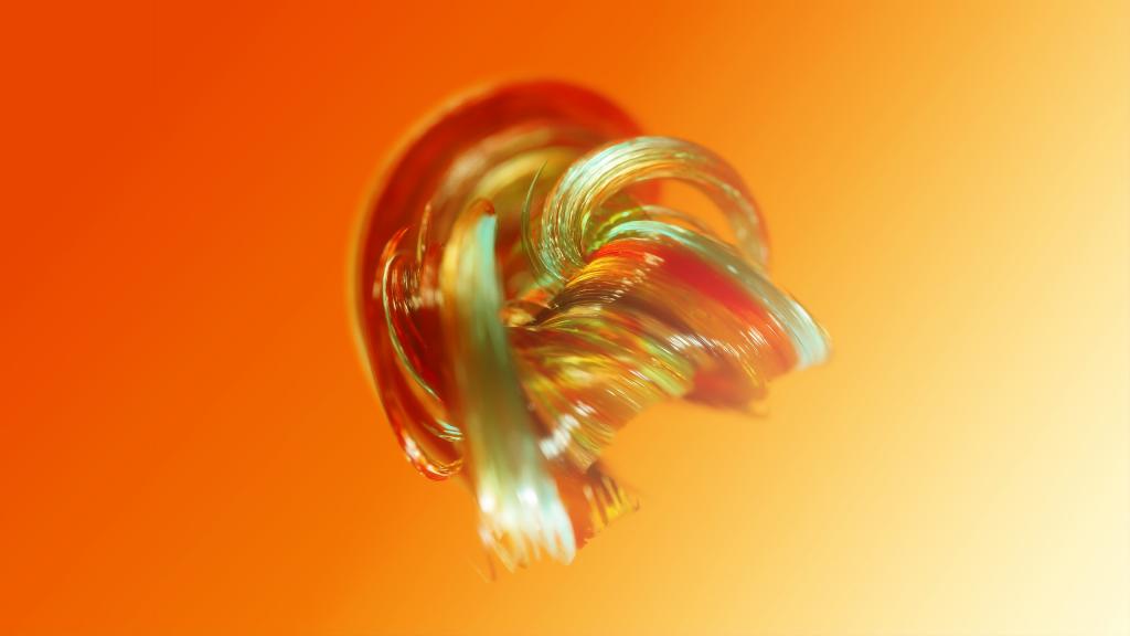 Glasswaves,Orange,HD