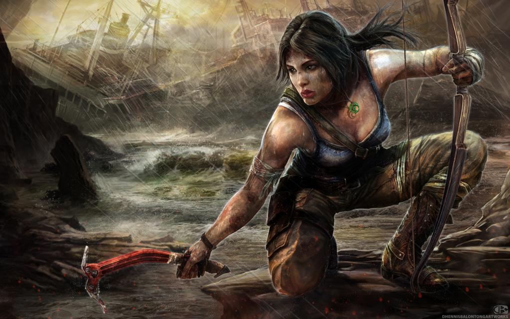 Lara Croft坟茔入侵者艺术品