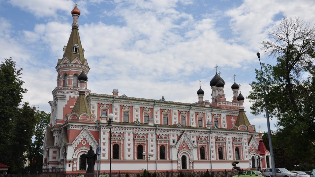 白俄罗斯教堂美丽景色