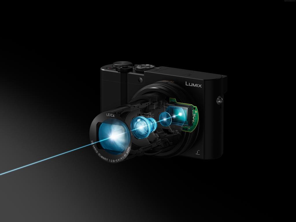 松下LUMIX TZ100,镜头F2.8-5.9徕卡DC,相机,审查,4K视频,单镜头,反射（水平）