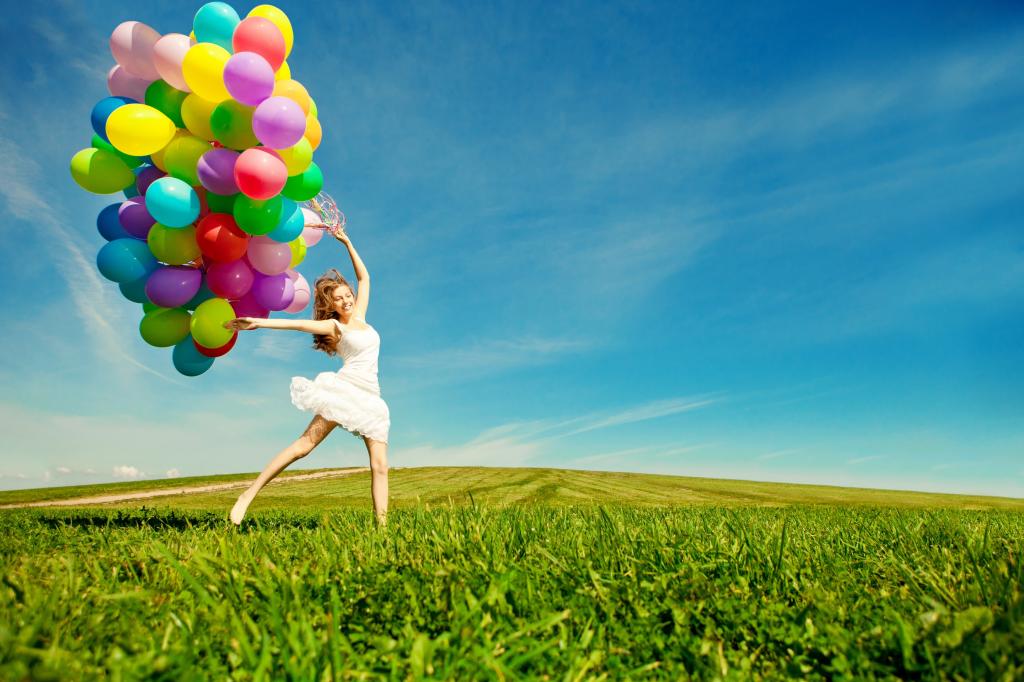 庆祝活动,五颜六色的气球,景观,高清