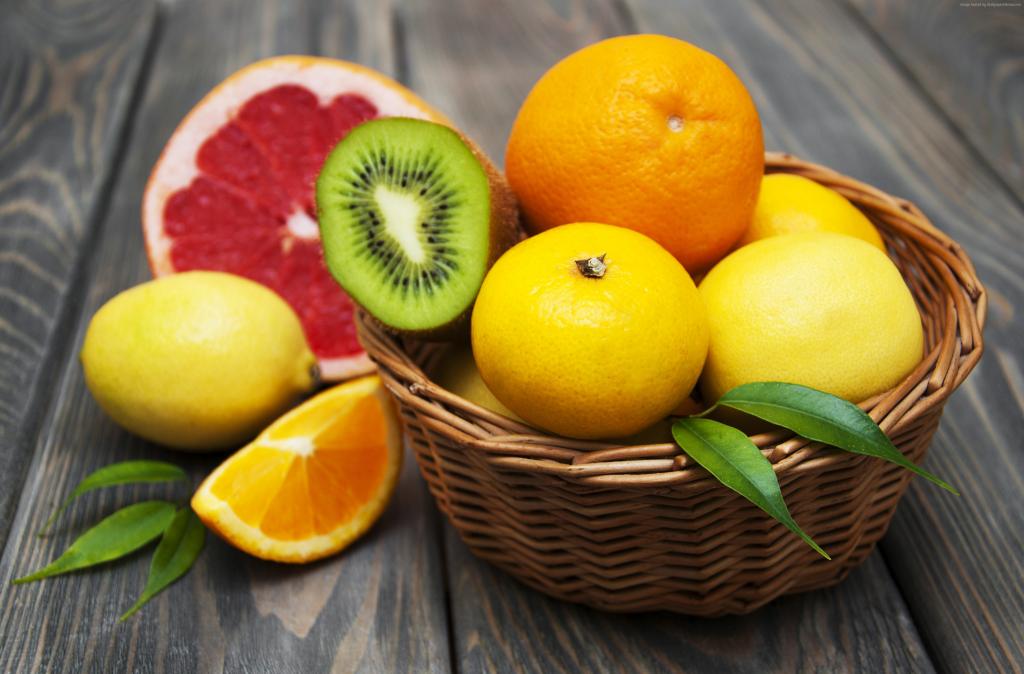 柠檬,猕猴桃,葡萄柚,橘子,橘子,水果,4k（水平）