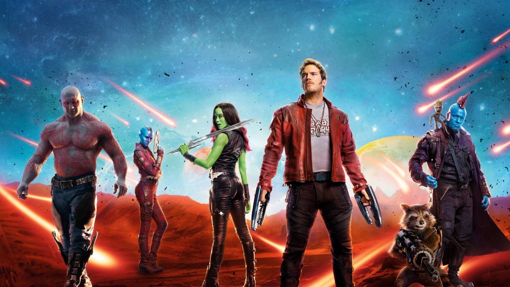 银河卫士第二卷,驱逐舰Drax,Gamora,星云,Groot,Ayesha,Star-Lord,4K,8K
