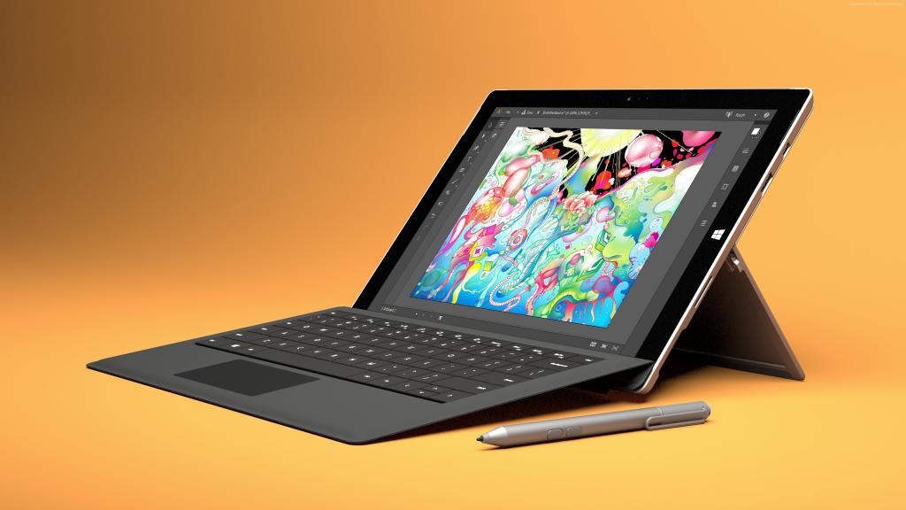 微软Surface Pro 4,平板电脑,混合平板电脑,最好的笔记本电脑（水平）