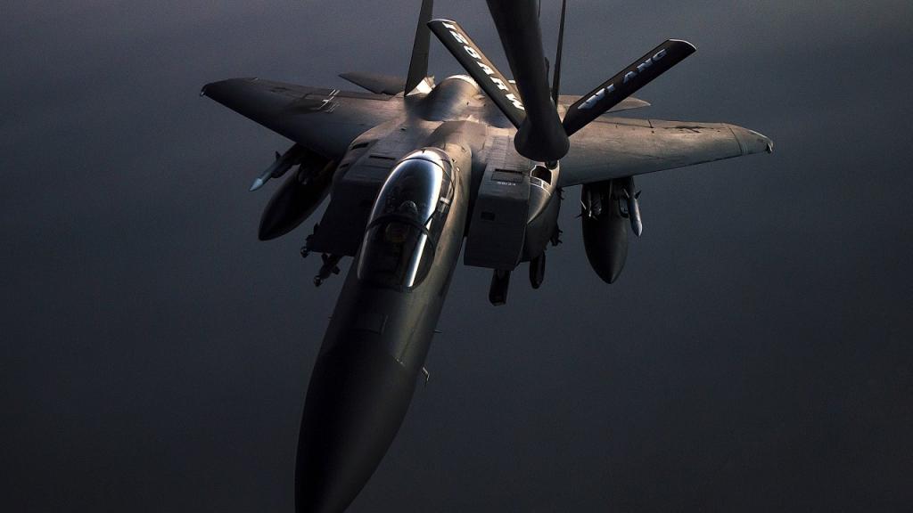 麦道公司的F-15鹰式战斗机,美国空军