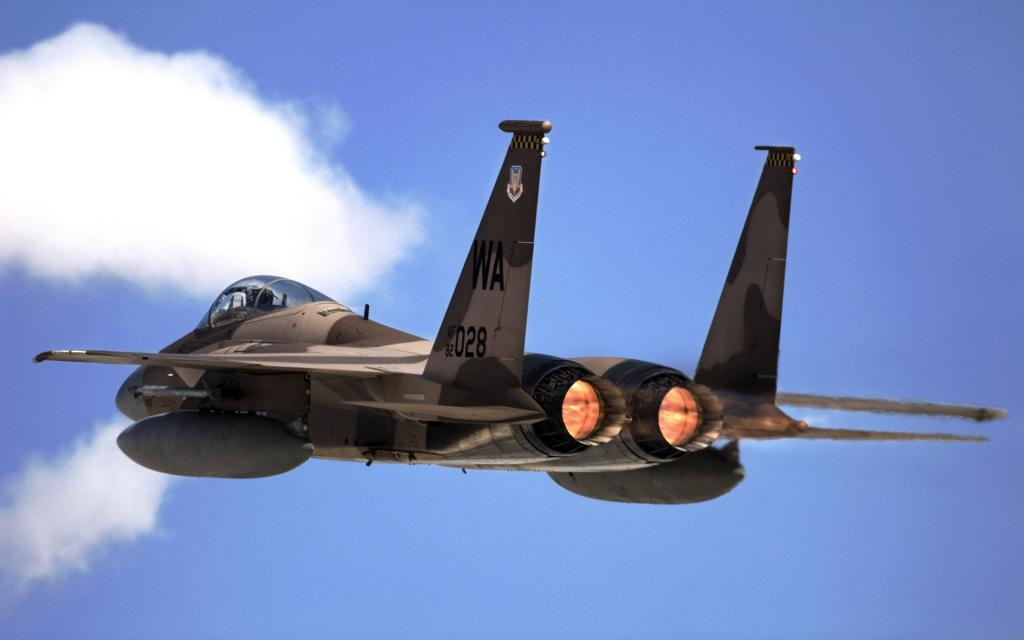 从内利斯空军基地的F 15鹰