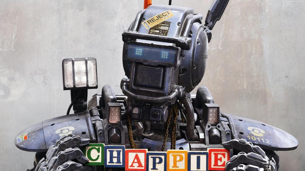 Chappie,2015年最佳电影,机器人,警察,壁纸,枪（水平）