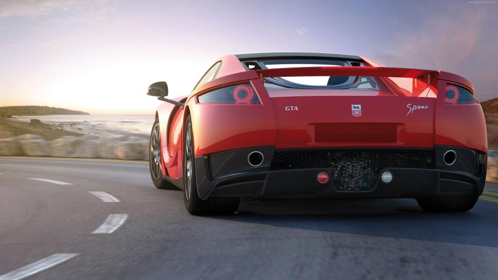 GTA Spano,超级跑车,轿跑车,红色（水平）