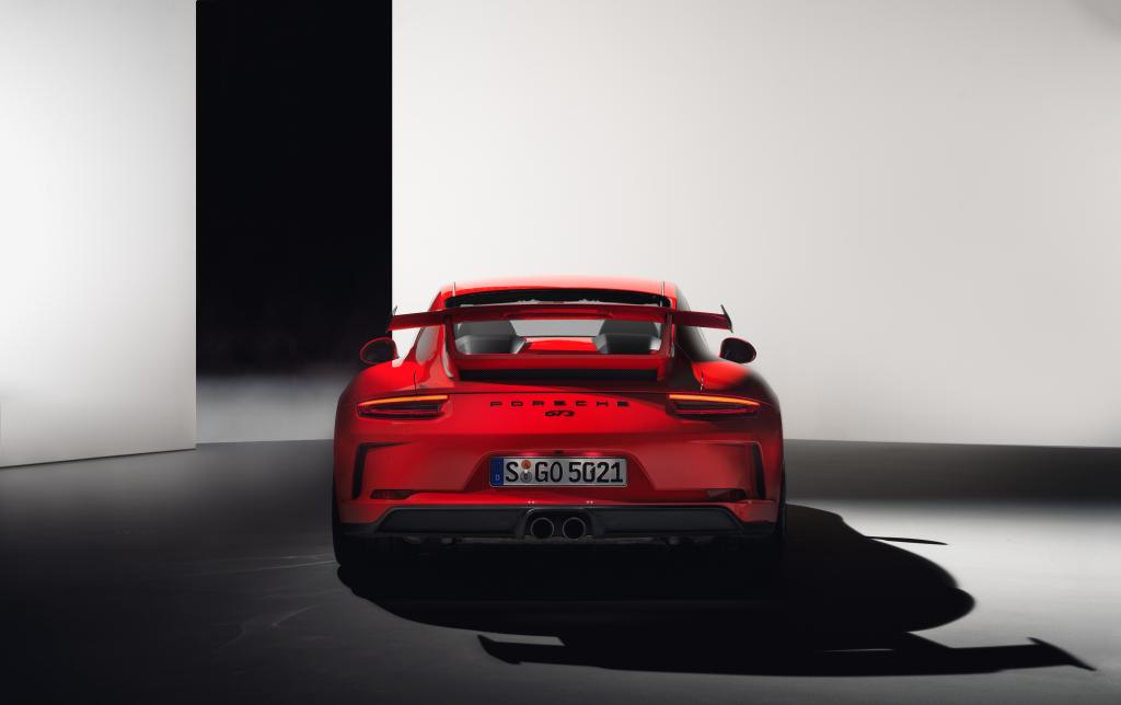 保时捷911 GT3,后视图,2017年,4K